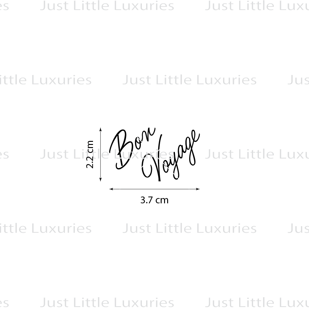 Bon Voyage + A new adventure begins Cookie Stamp (EXCESS STOCK)