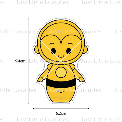 C-3P0 Cookie Cutter (STL - Digital Download)