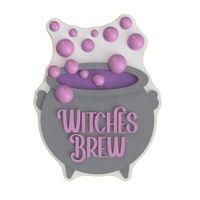 Witches Brew Cauldron Layered Cookie Cutter