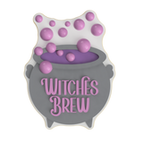 Witches Brew Cauldron Layered Cookie Cutter