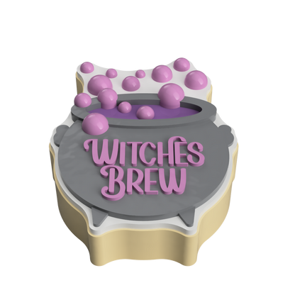 Witches Brew Cauldron Layered Cookie Cutter