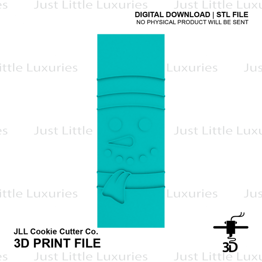 Snowman Cookie Stick Cutter and Embosser (DIGITAL DOWNLOAD)