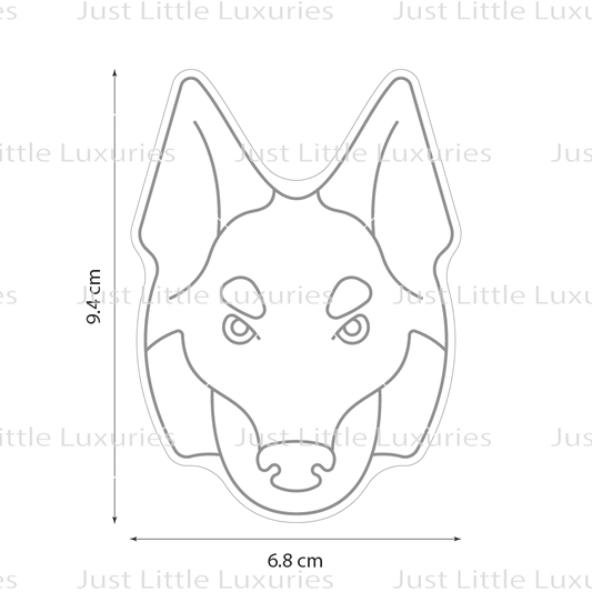 Czechoslovakian Wolf Dog | Dog Face Cookie Cutter