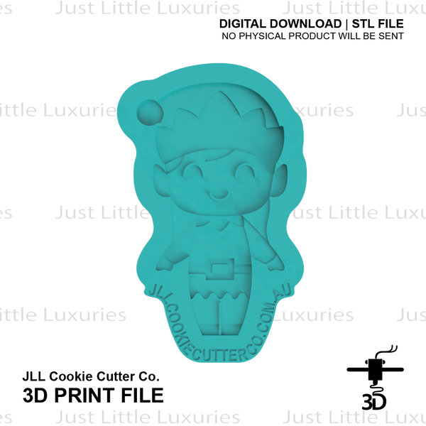 Elf Girl Cutter and Layered Embosser - Small and Standard Sizing (DIGITAL DOWNLOAD)