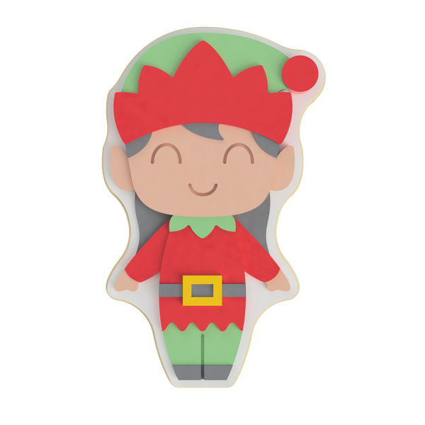 Girl Elf Layered Cookie Cutter