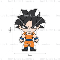 Goku Cookie Cutter and Embosser (DIGITAL DOWNLOAD)