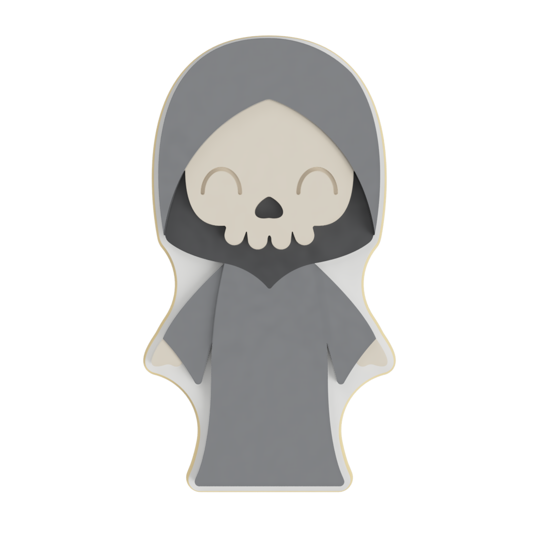 Grim Reaper Layered Cookie Cutter