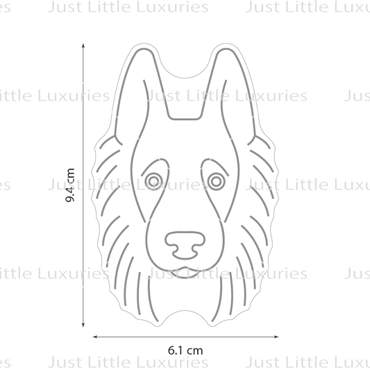 Groenendael Belgian Shepherd | Dog Face Cookie Cutter