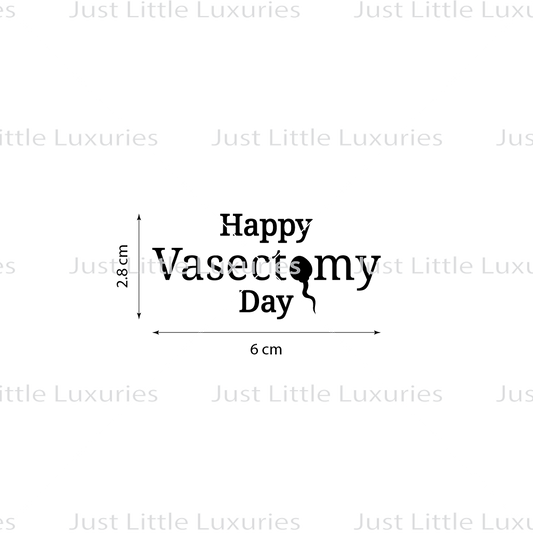 Happy Vasectomy Day (Sperm) Cookie Stamp