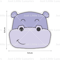 Hippo Face Layeres Cookie Cutter