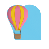 Hot Air Balloon Frame Layered Cookie Cutter