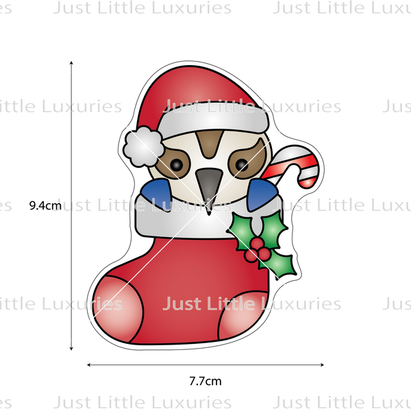 Christmas Kookabura in Stocking Cookie Cutter