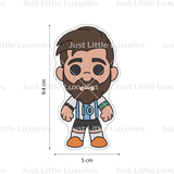 Lionel Messi Cookie Cutter and Embosser (DIGITAL DOWNLOAD)