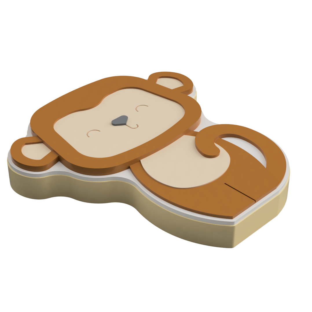 Monkey Layered Cookie Cutter