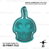 Mr Cupcake Cookie Cutter and Embosser (DIGITAL DOWNLOAD)