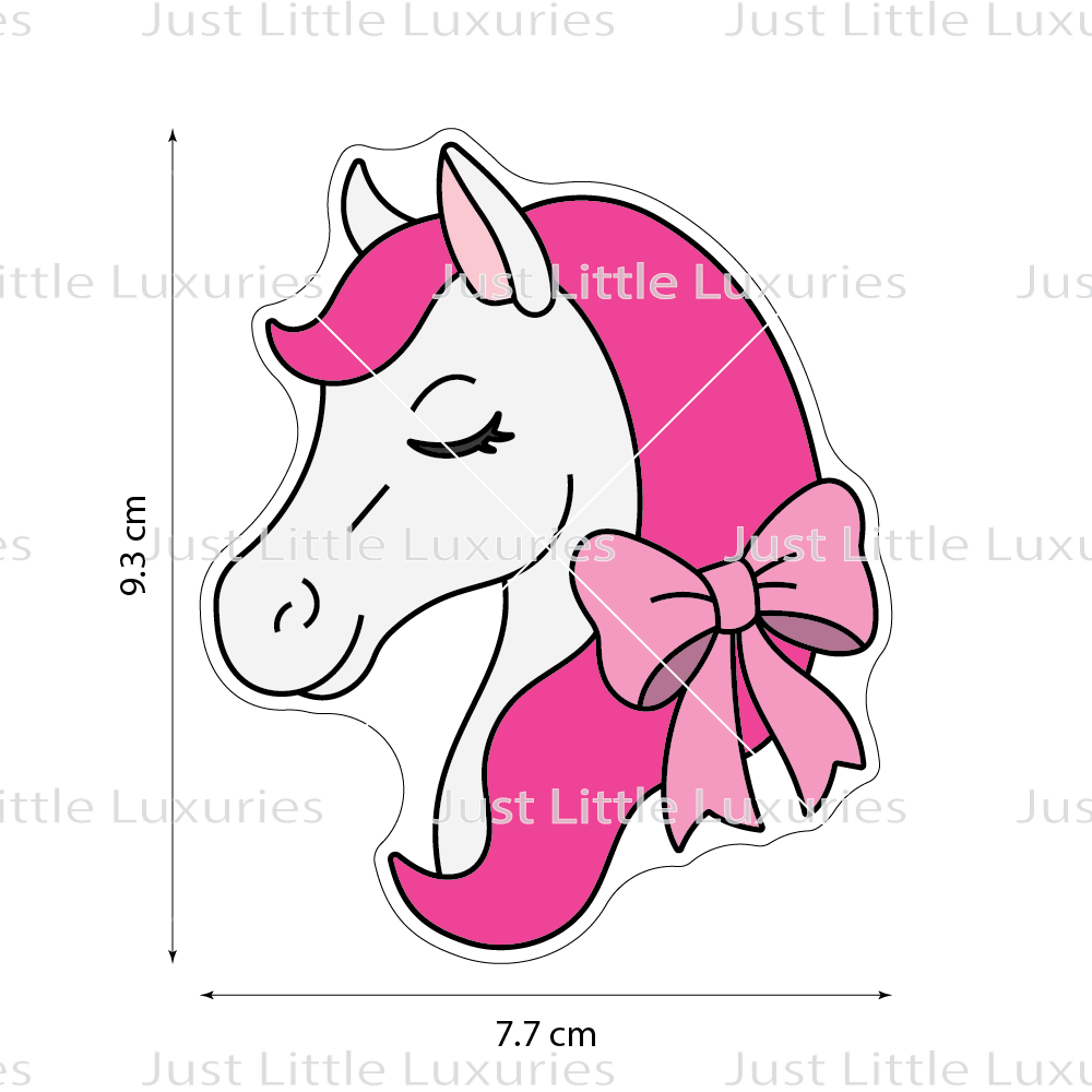 Pink Pony Club - Coquette Pony Face Cookie Cutter