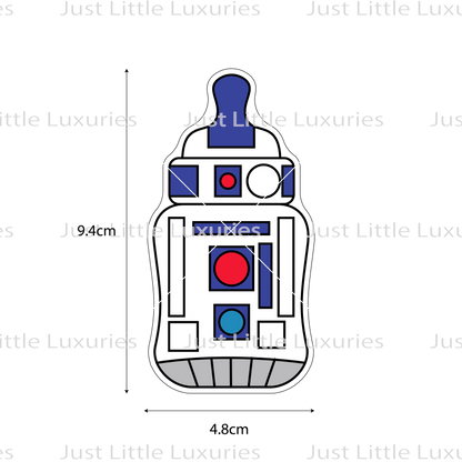 R2D2 Baby Bottle Cookie Cutter (STL - Digital Download)