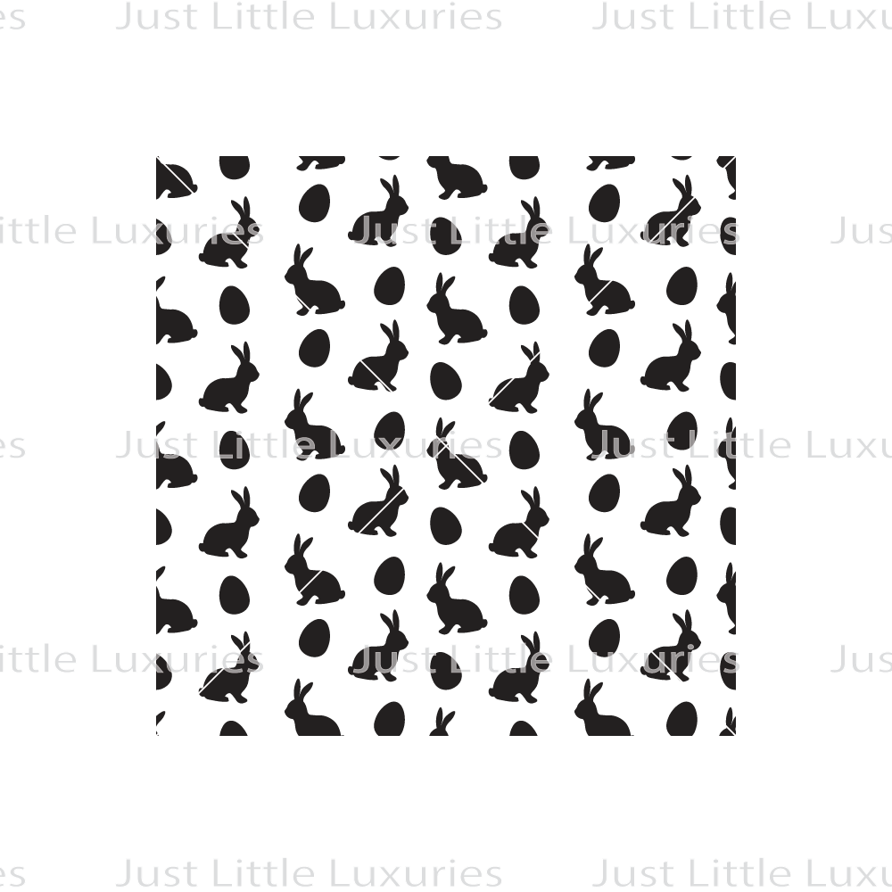 Rabbits and Eggs Pattern Debosser