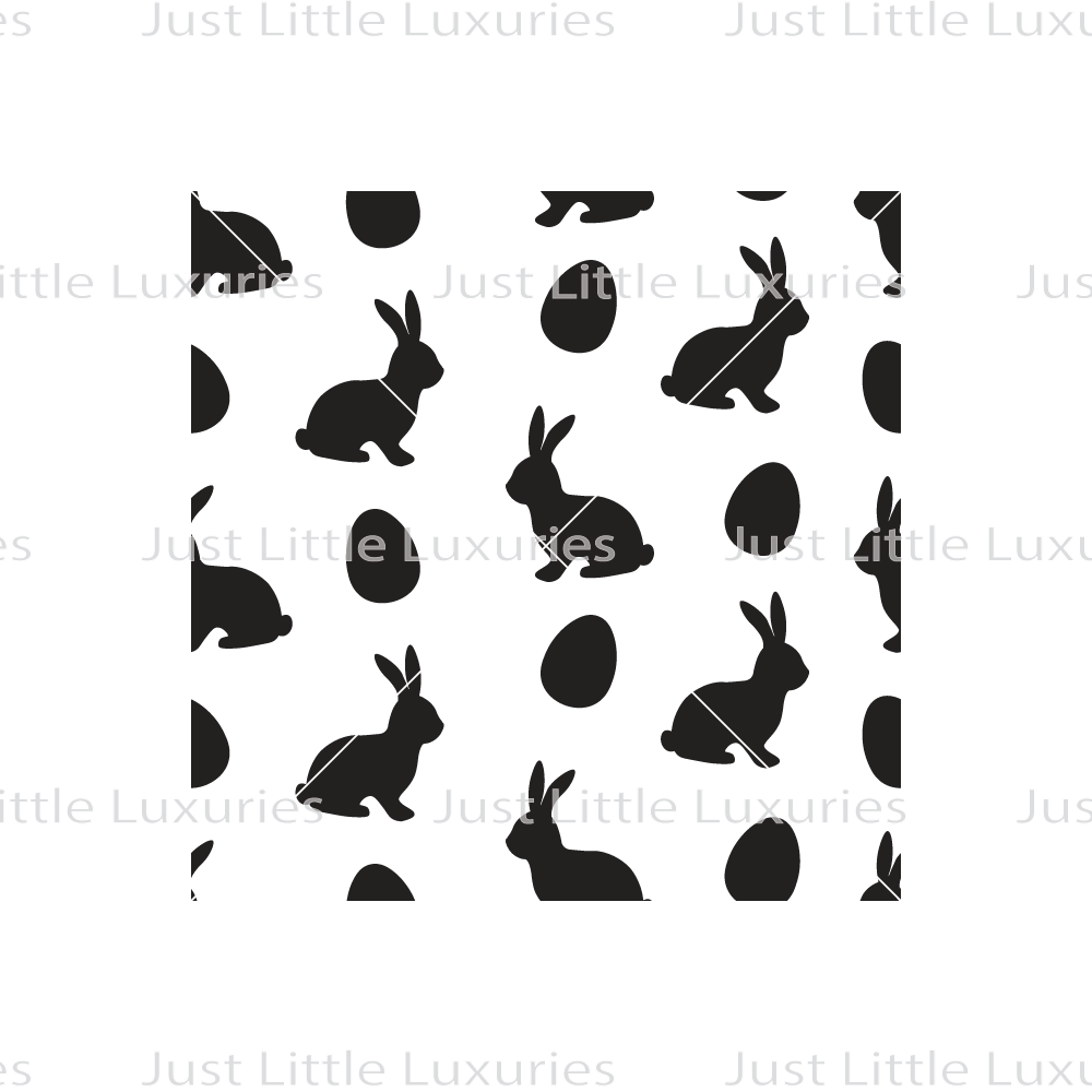 Rabbits and Eggs Pattern Debosser