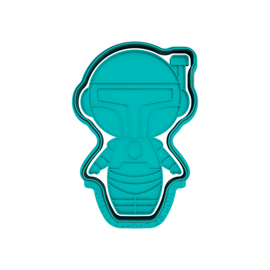 Boba Fett Cookie Cutter (STL - Digital Download)