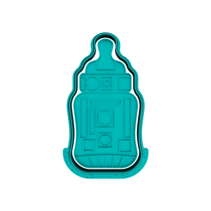R2D2 Baby Bottle Cookie Cutter (STL - Digital Download)