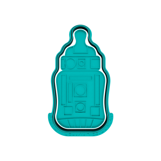 R2D2 Baby Bottle Cookie Cutter (STL - Digital Download)