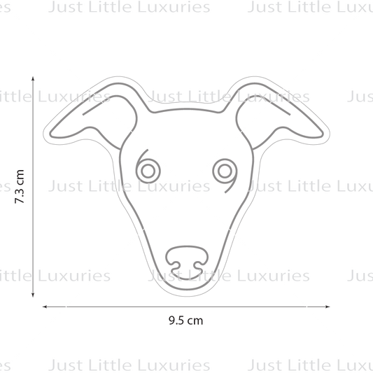 Whippet Dog | Dog Face Cookie Cutter