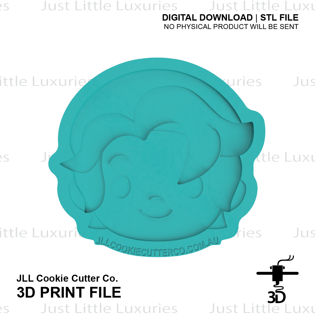 Abby Face Cookie Cutter (STL - Digital Download)