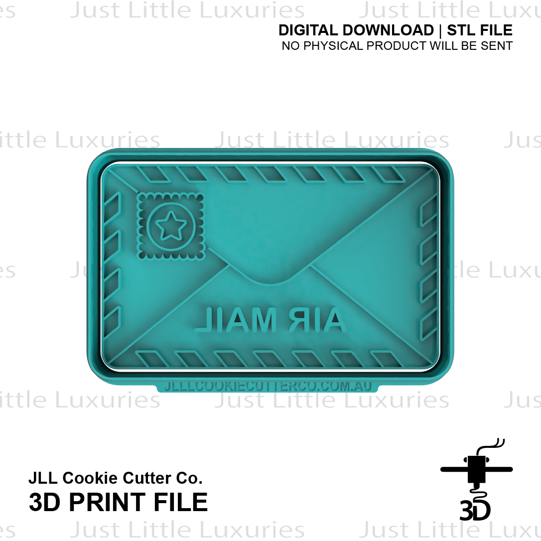 Air Mail Cookie Cutter (STL - Digital Download)