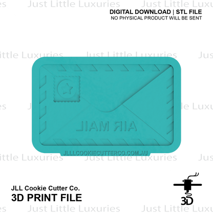 Air Mail Cookie Cutter (STL - Digital Download)