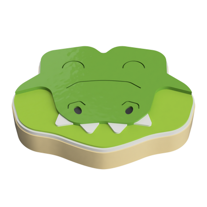 Alligator Face Layered Cookie Cutter