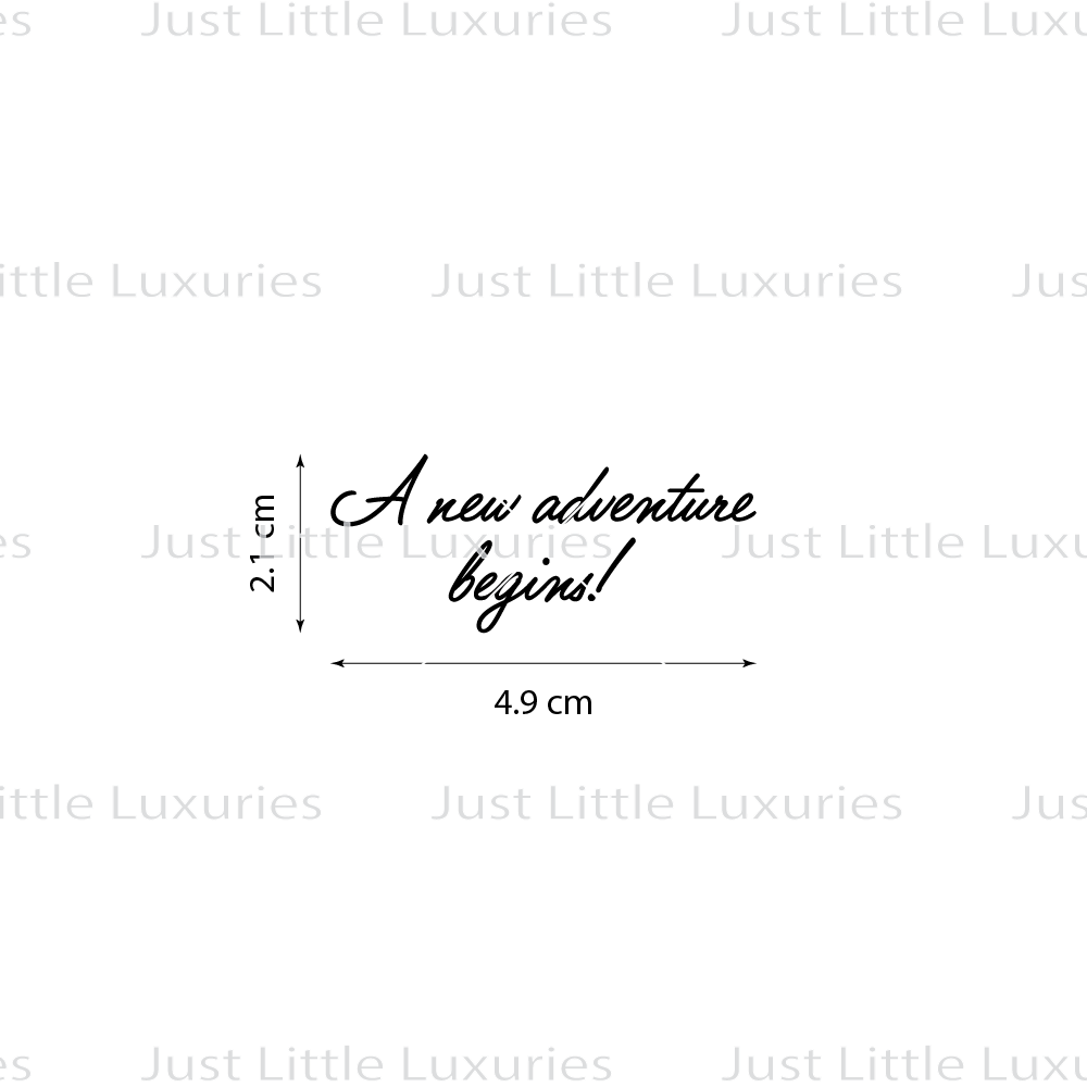 Bon Voyage + A new adventure begins Cookie Stamp (EXCESS STOCK)