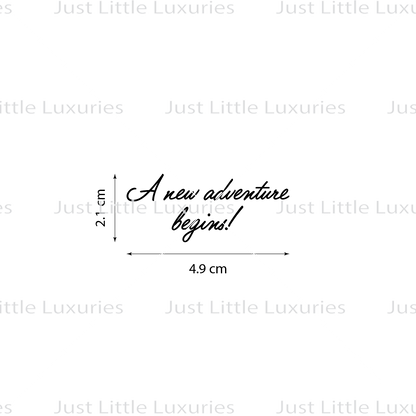 Bon Voyage + A new adventure begins Cookie Stamp (EXCESS STOCK)