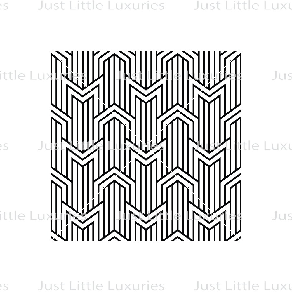 Art Deco Zigzag (Dense) Pattern Debosser