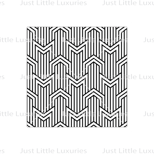 Art Deco Zigzag (Dense) Pattern Debosser