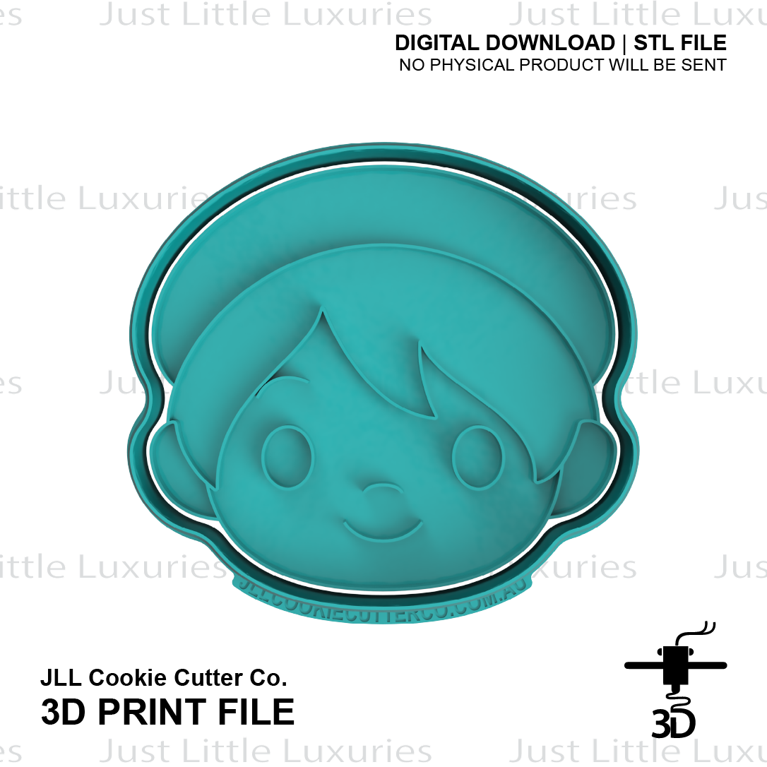 Baby Face Cookie Cutter (STL - Digital Download)