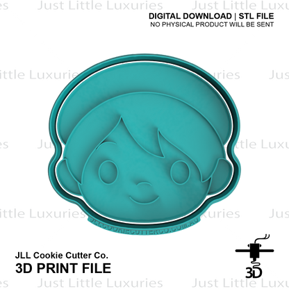 Baby Face Cookie Cutter (STL - Digital Download)