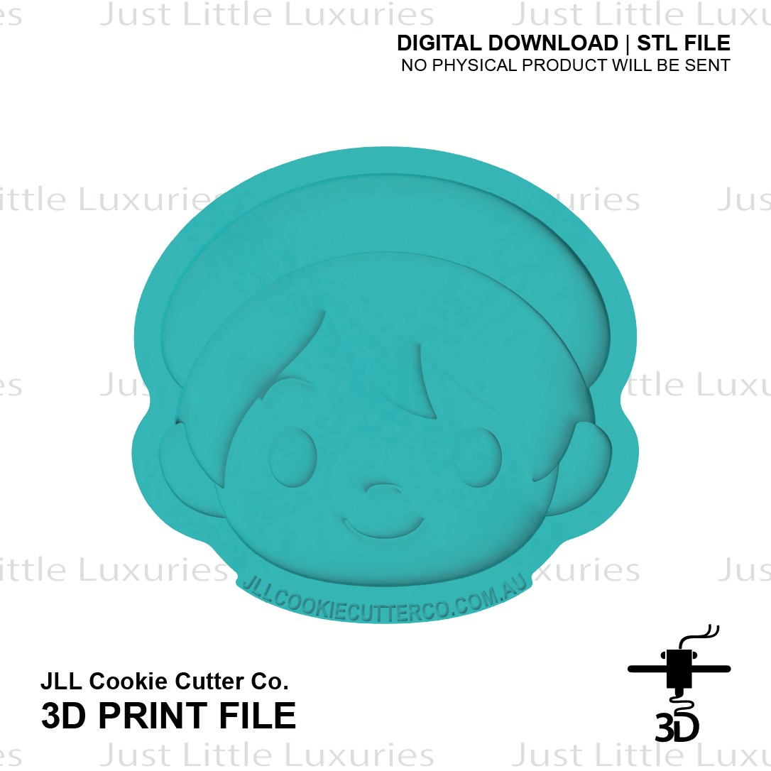 Baby Face Cookie Cutter (STL - Digital Download)