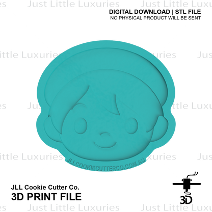 Baby Face Cookie Cutter (STL - Digital Download)