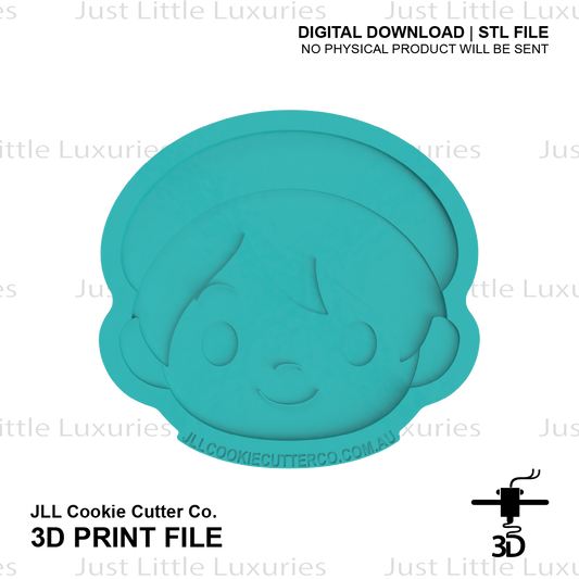 Baby Face Cookie Cutter (STL - Digital Download)