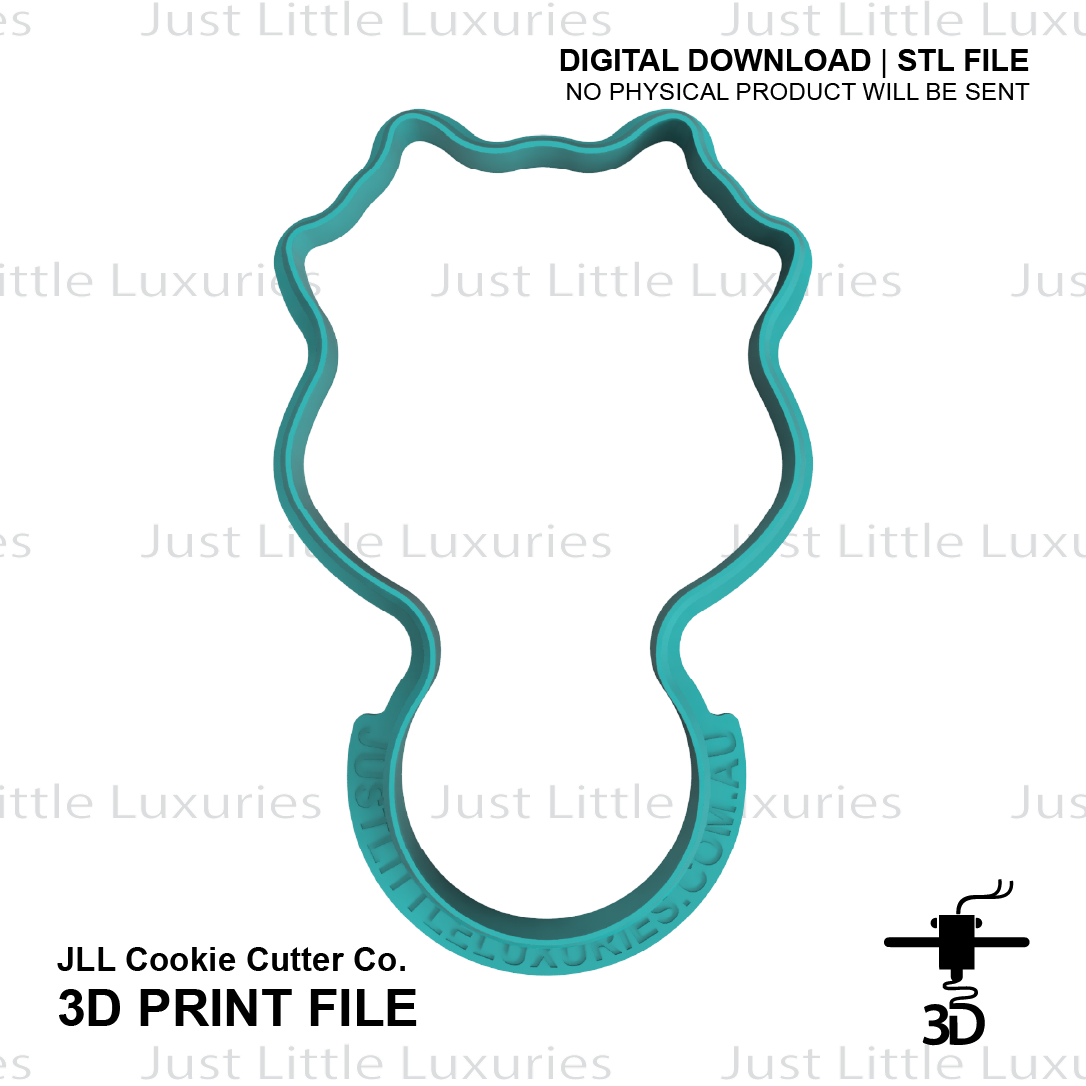Beast Baby Rattle Cookie Cutter (STL - Digital Download)