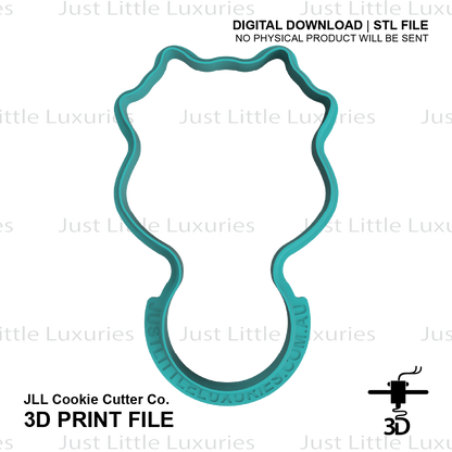 Beast Baby Rattle Cookie Cutter (STL - Digital Download)