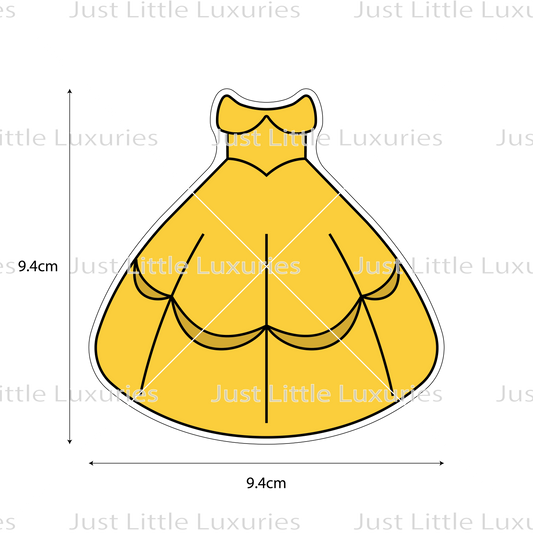 Belle Dress Cookie Cutter