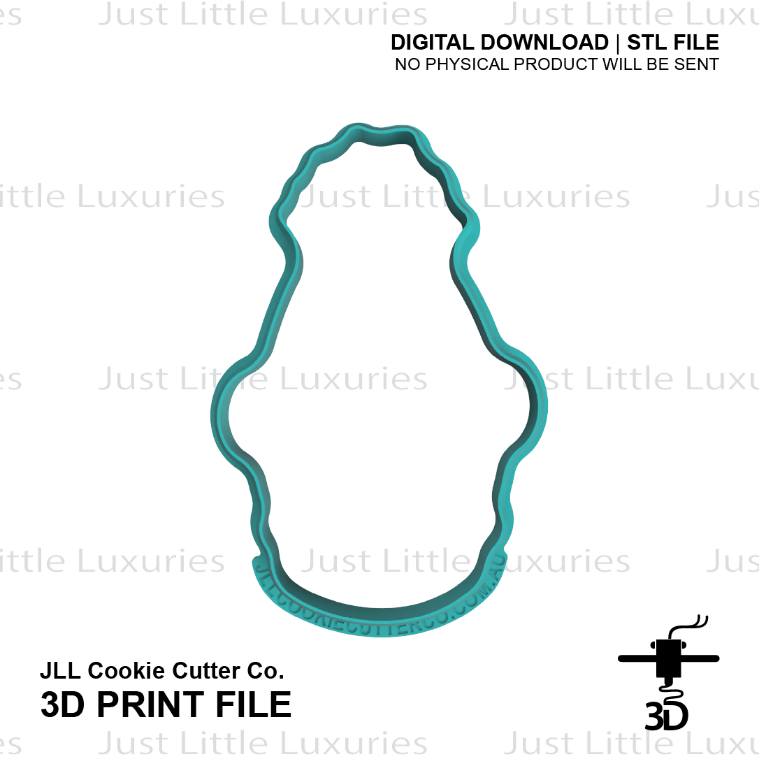 Bert Face Cookie Cutter and Stamp Set (DIGITAL DOWNLOAD)