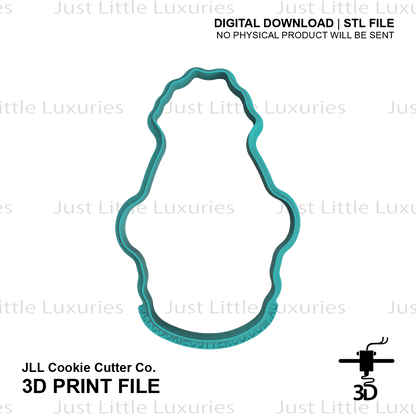 Bert Face Cookie Cutter and Stamp Set (DIGITAL DOWNLOAD)