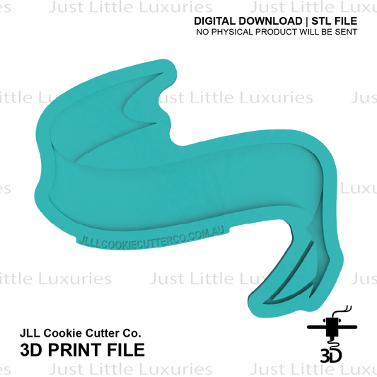 Banner Cookie Cutter (STL - Digital Download)