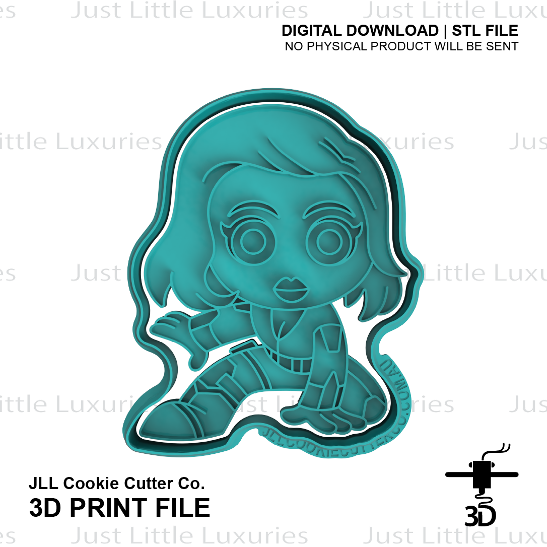 Black Widow Cookie Cutter (STL - Digital Download)