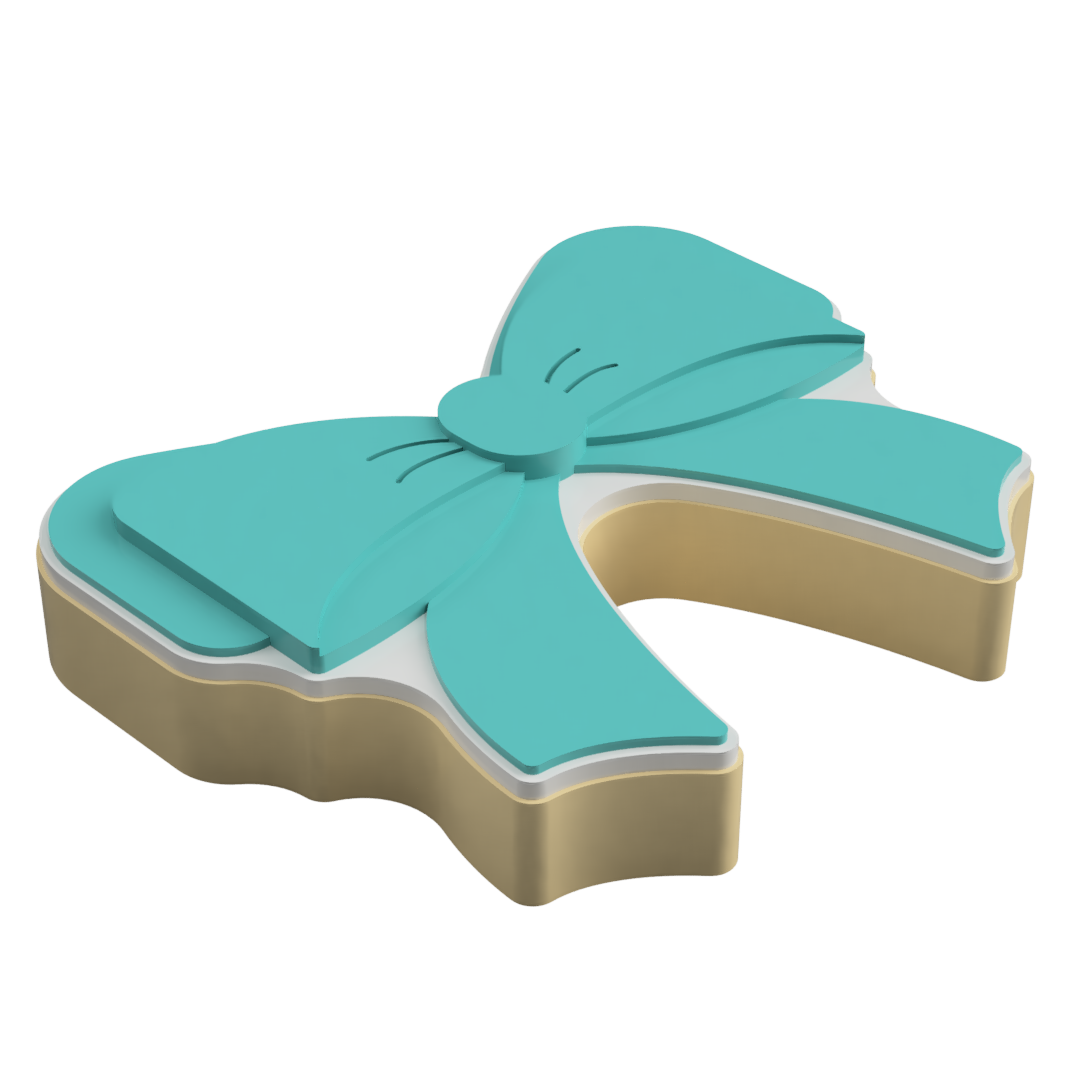 Tiffany Bow Layered Cookie Cutter