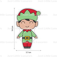 Elf Boy Cutter and Layered Embosser - Small and Standard Sizing (DIGITAL DOWNLOAD)