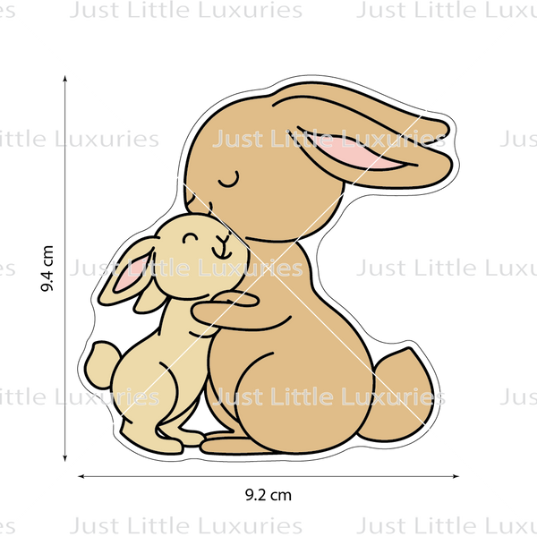 Rabbit Hug Cookie Cutter